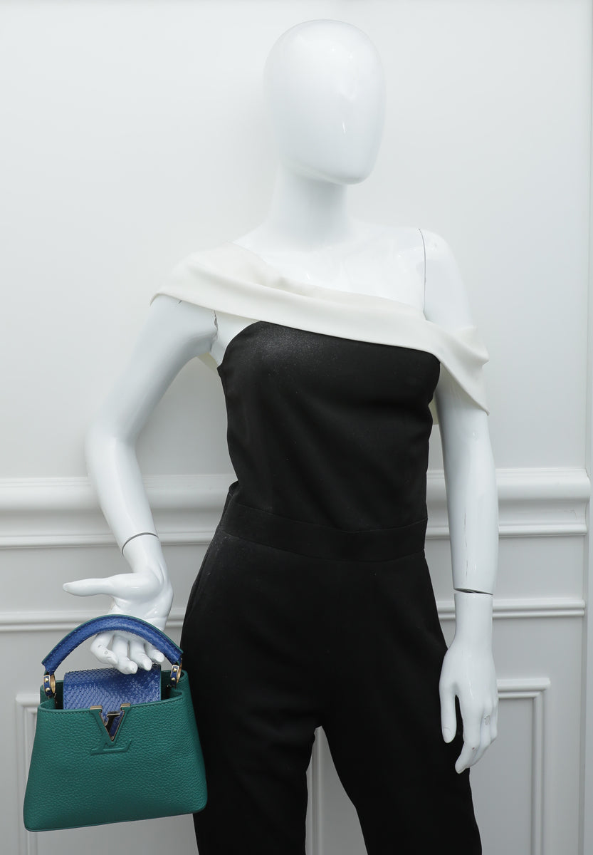 Louis Vuitton Jaune D'or Python Capucine Mini Bag – The Closet