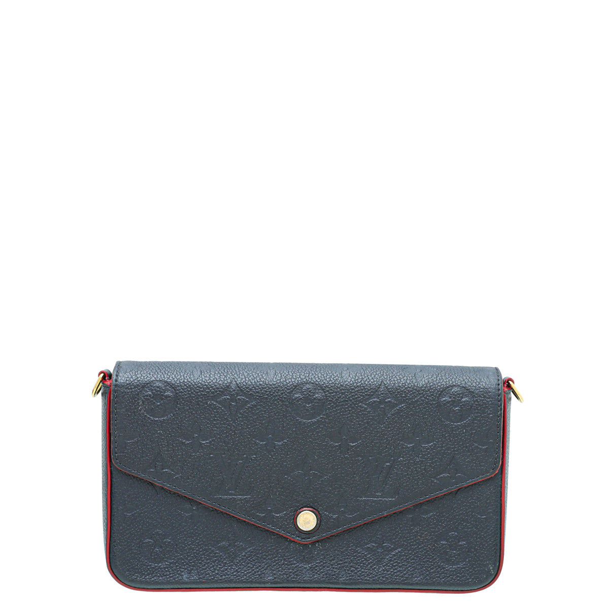 Louis Vuitton Marine Rouge Monogram Empreinte Pochette Felicie-Louis Vuitton-THE CLOSET