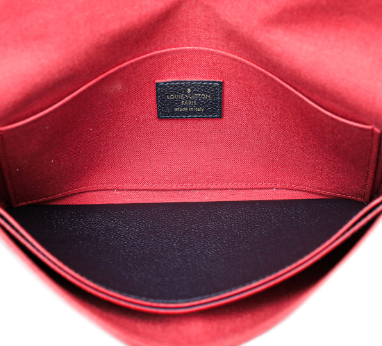 Louis Vuitton Marine Rouge Monogram Empreinte Pochette Felicie