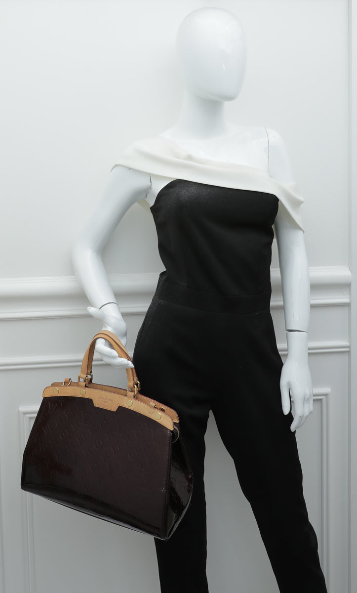Louis Vuitton Amarante Monogram Vernis Brea Bag