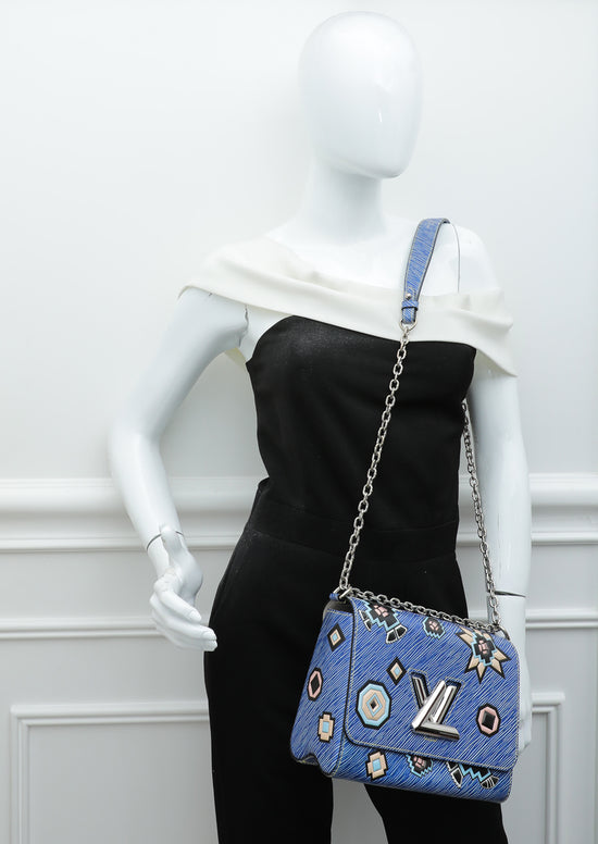 Louis Vuitton Blue Multicolor Azteque Twist MM Bag
