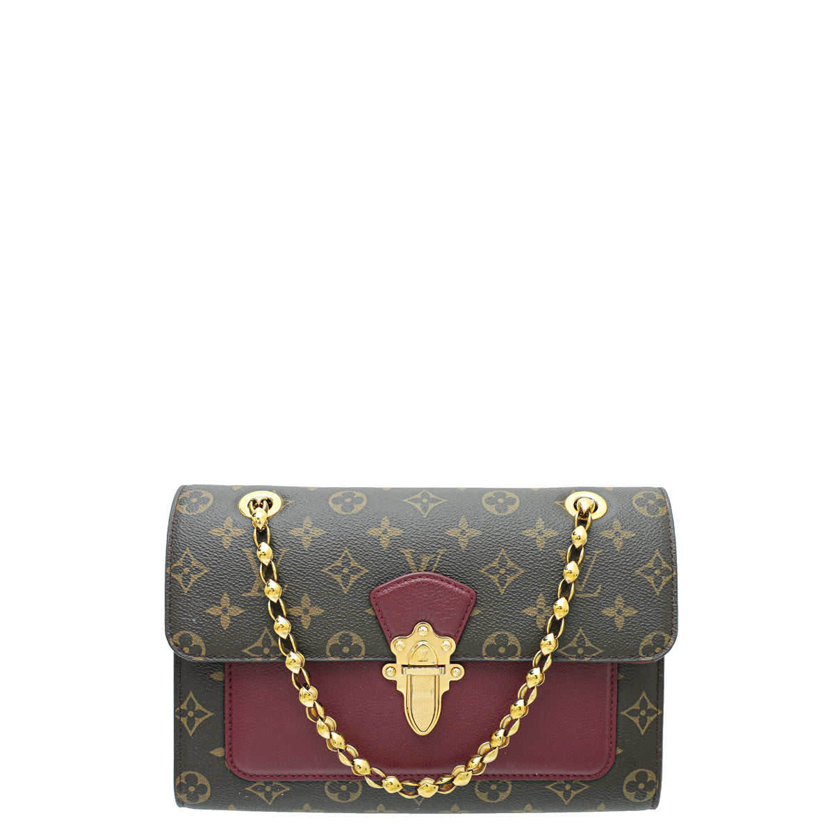 Louis Vuitton Monogram Rasin Victoire Flap Bag-Louis Vuitton-THE CLOSET