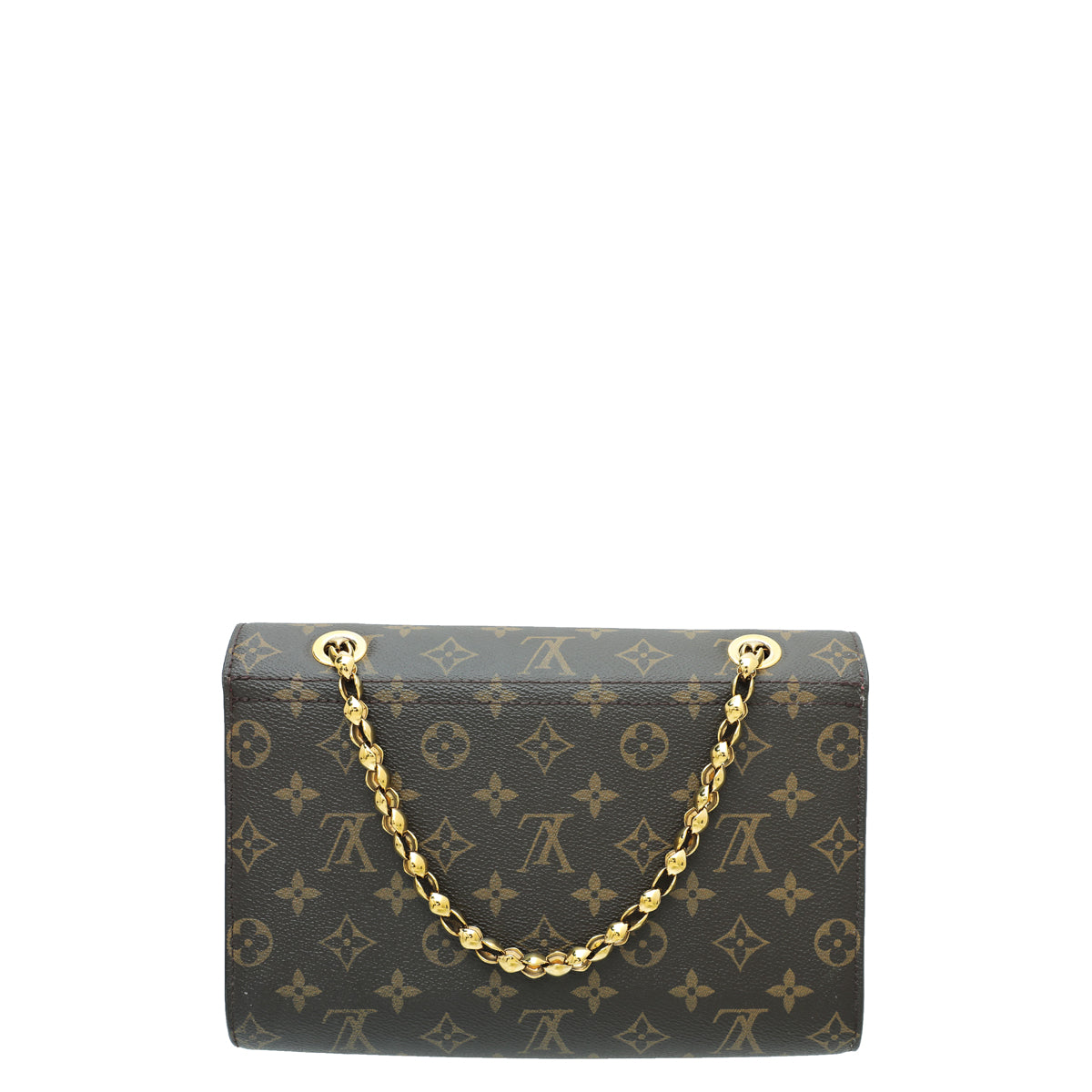 Louis Vuitton Monogram Rasin Victoire Flap Bag-Louis Vuitton-THE CLOSET