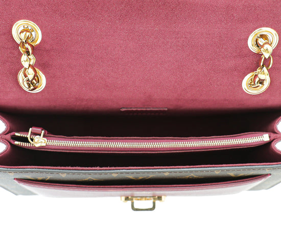 Louis Vuitton Monogram Rasin Victoire Flap Bag