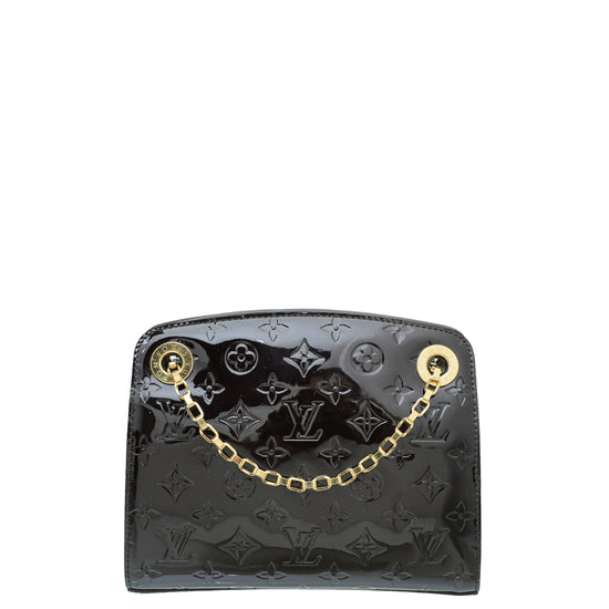Louis Vuitton Black Monogram Vernis Santa Monica Clutch Bag