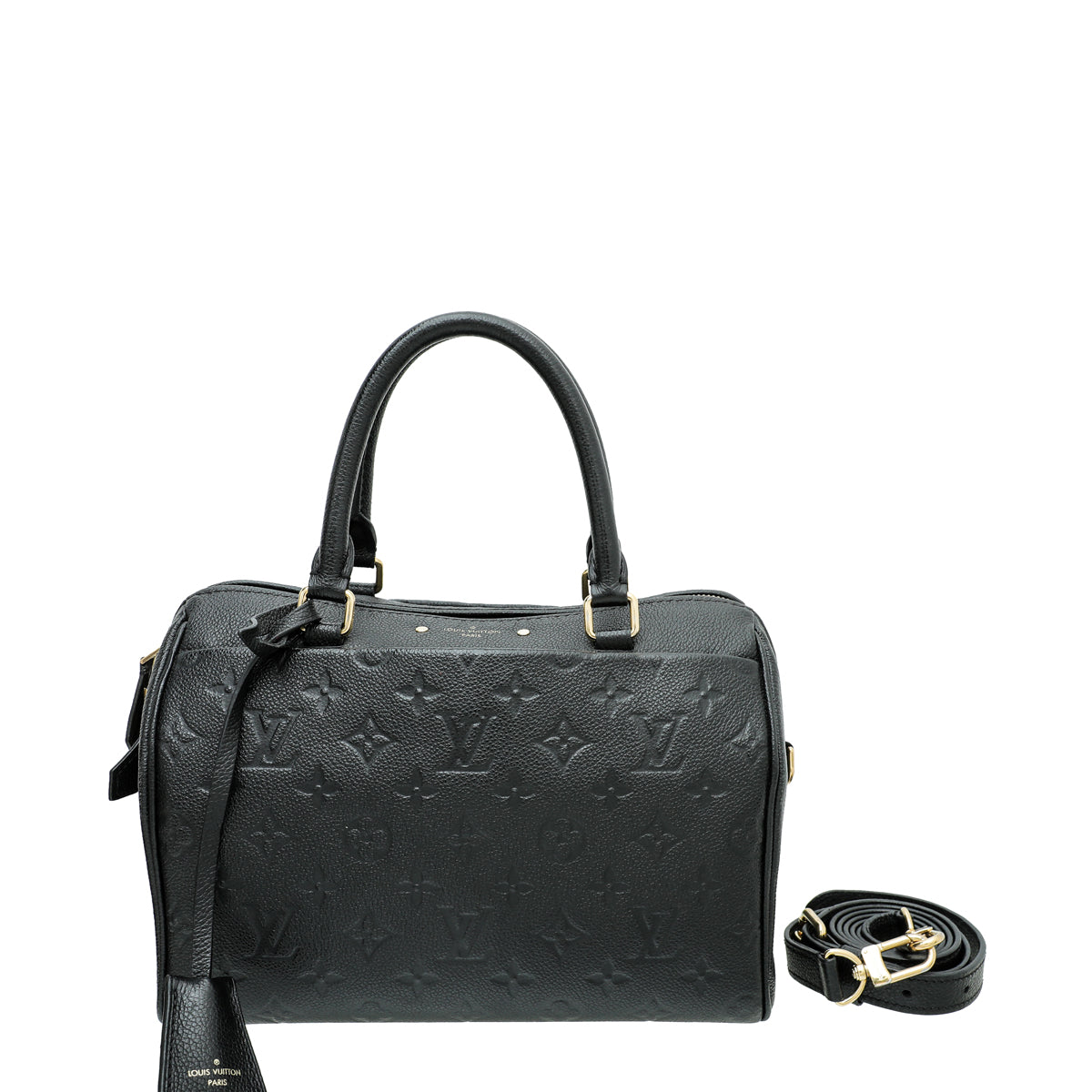 Louis Vuitton Noir Monogram Empreinte Speedy 25 Bag-Hermes-THE CLOSET