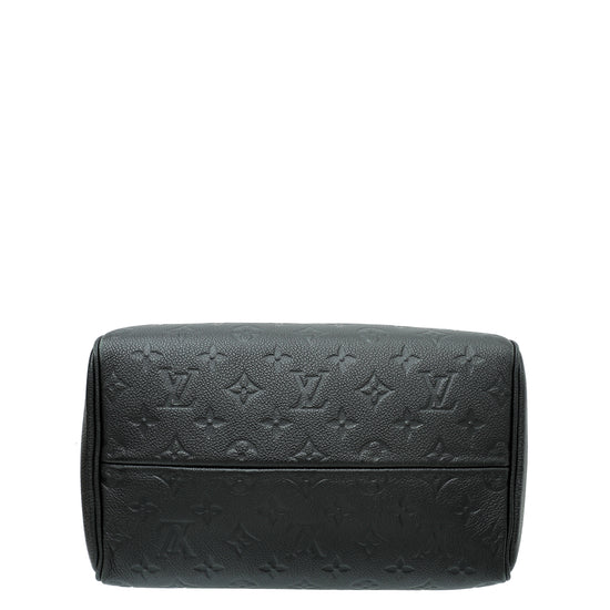Louis Vuitton Noir Monogram Empreinte Speedy 25 Bag