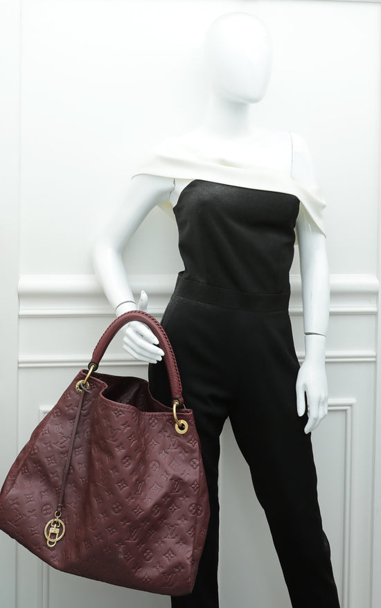 Louis Vuitton Bordeaux Aurore Empreinte Leather Monogram Artsy MM