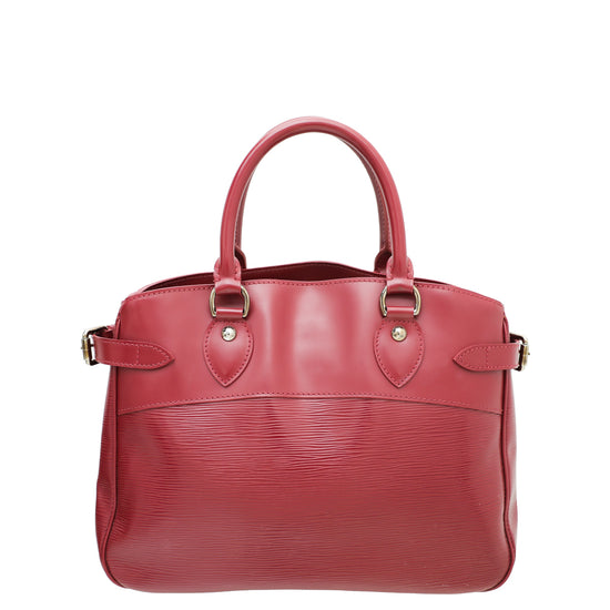 LOUIS VUITTON PASSY EPI RED LEATHER BAG, with smooth leather trim
