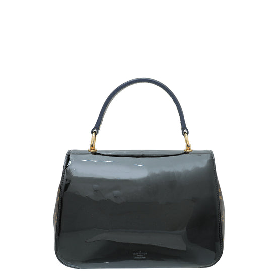 Louis Vuitton Black Vernis Leather And Monogram Canvas Cherrywood BB Bag
