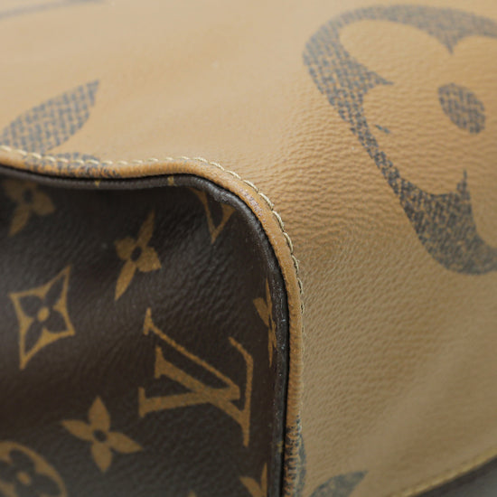 Louis Vuitton Brown Monogram Reverse Onthego GM Bag – The Closet