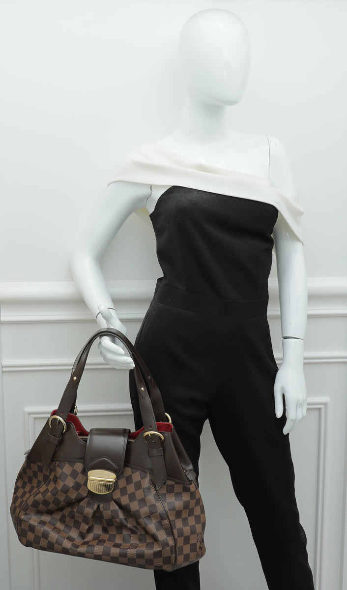 Louis Vuitton Brown Damier canvas Sistina MM Shoulder Bag Louis