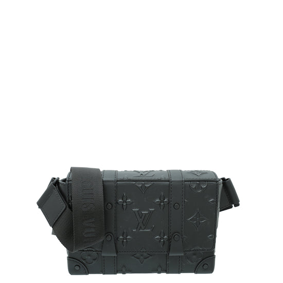 Louis Vuitton Noir Monogram Seal Trunk Sling Bag – The Closet