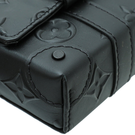 Louis Vuitton Noir Monogram Seal Trunk Sling Bag – The Closet