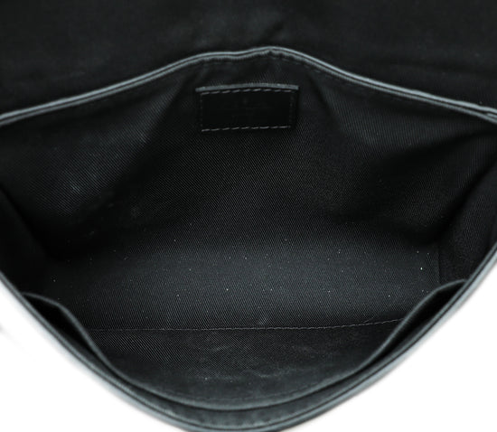 Louis Vuitton Noir Monogram Seal Trunk Sling Bag