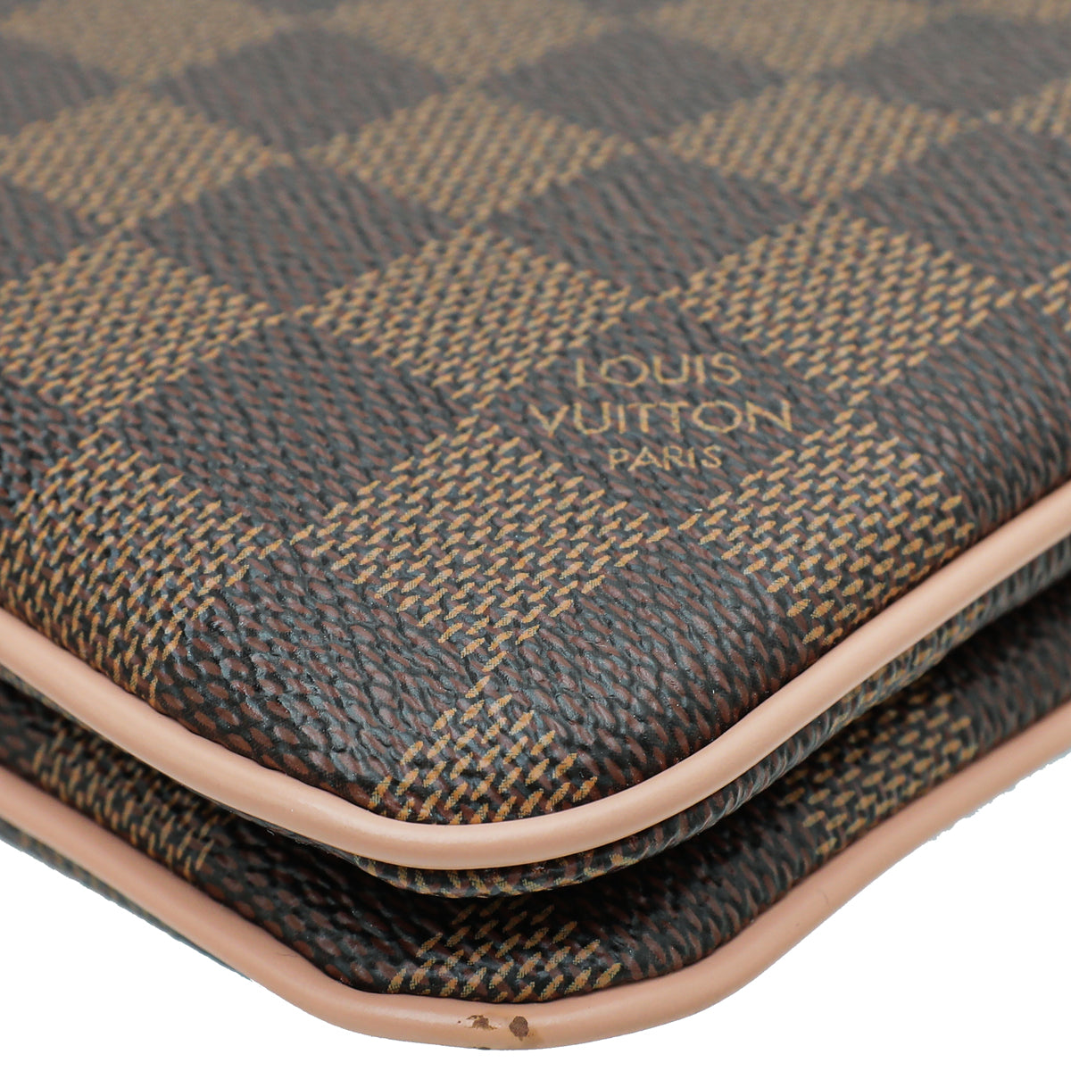Louis Vuitton Ebene Double Zip Pochette Bag