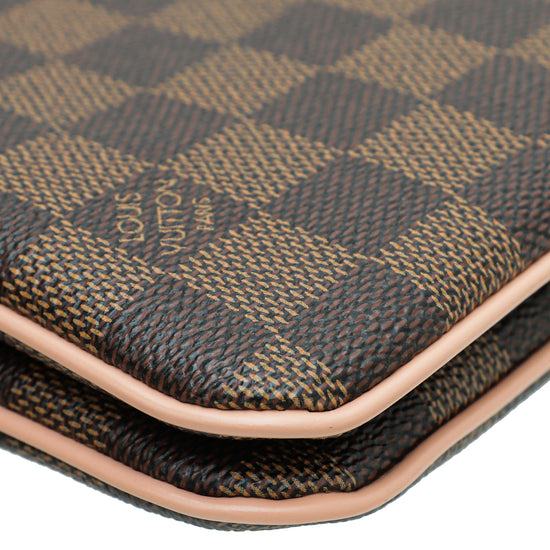 Louis Vuitton Ebene Double Zip Pochette Bag