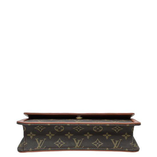 Louis Vuitton Monogram Brown Dame GM Clutch