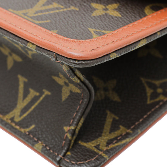 Louis Vuitton Monogram Brown Dame GM Clutch