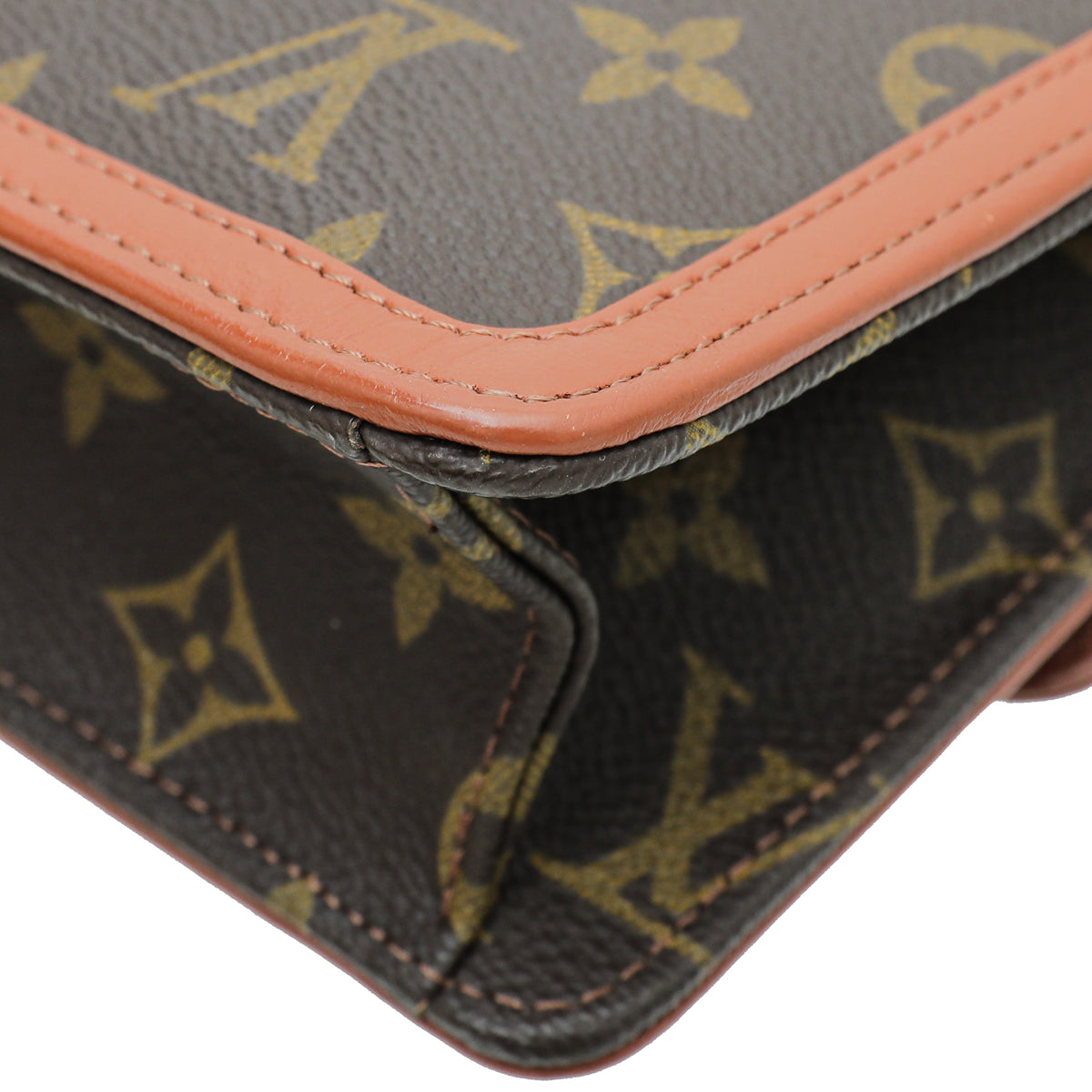 Louis Vuitton Monogram Brown Dame GM Clutch