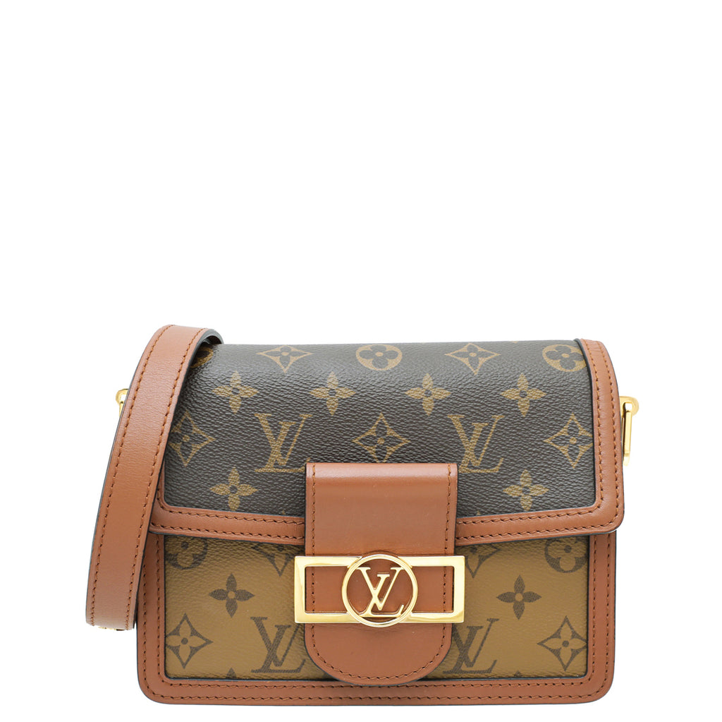 Louis Vuitton Reverse Monogram Dauphine Mini - Brown Shoulder Bags