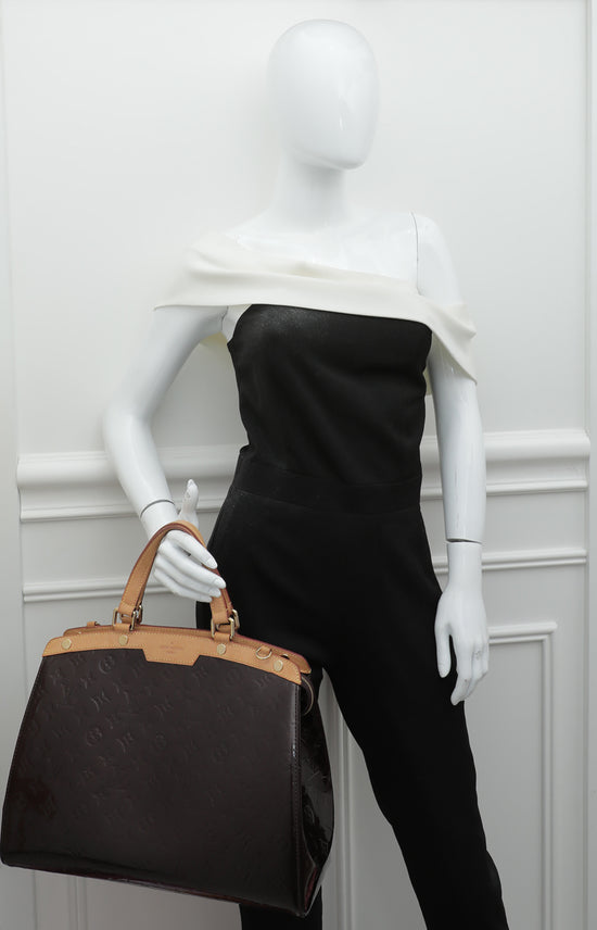 Louis Vuitton Blanc Corail Monogram Vernis Brea mm Bag