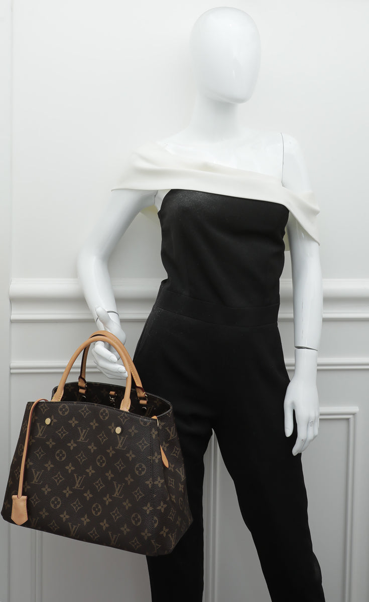 Louis Vuitton, Montaigne MM brown monogram canvas bag. - Unique Designer  Pieces
