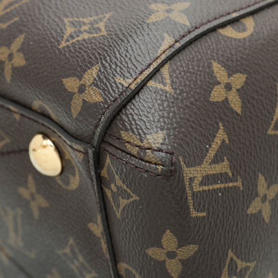 Louis Vuitton Montaigne MM Monogram Canvas Brown Leather ref.524387 - Joli  Closet