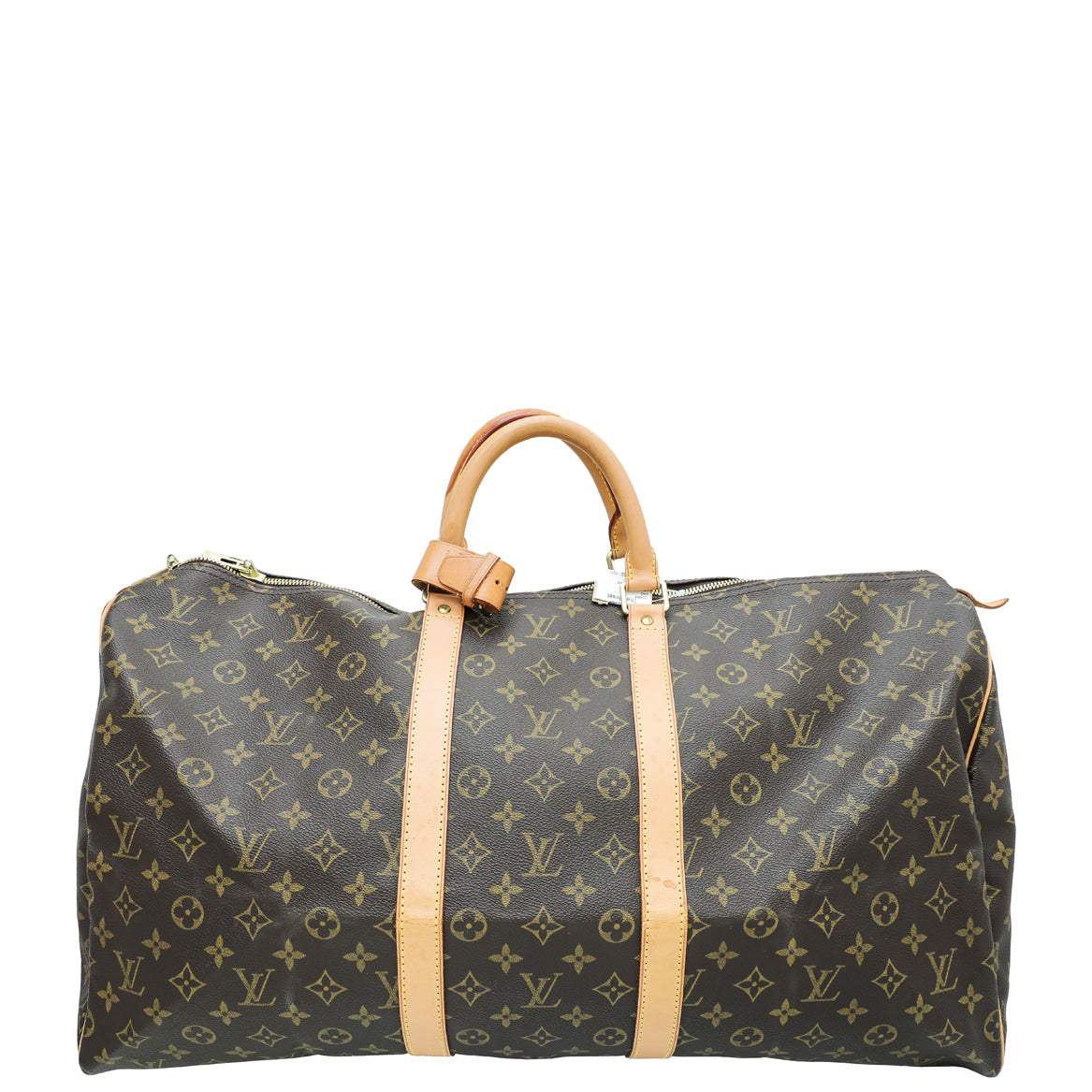 Louis Vuitton Brown Monogram Keepall 55 Bag-Louis Vuitton-THE CLOSET