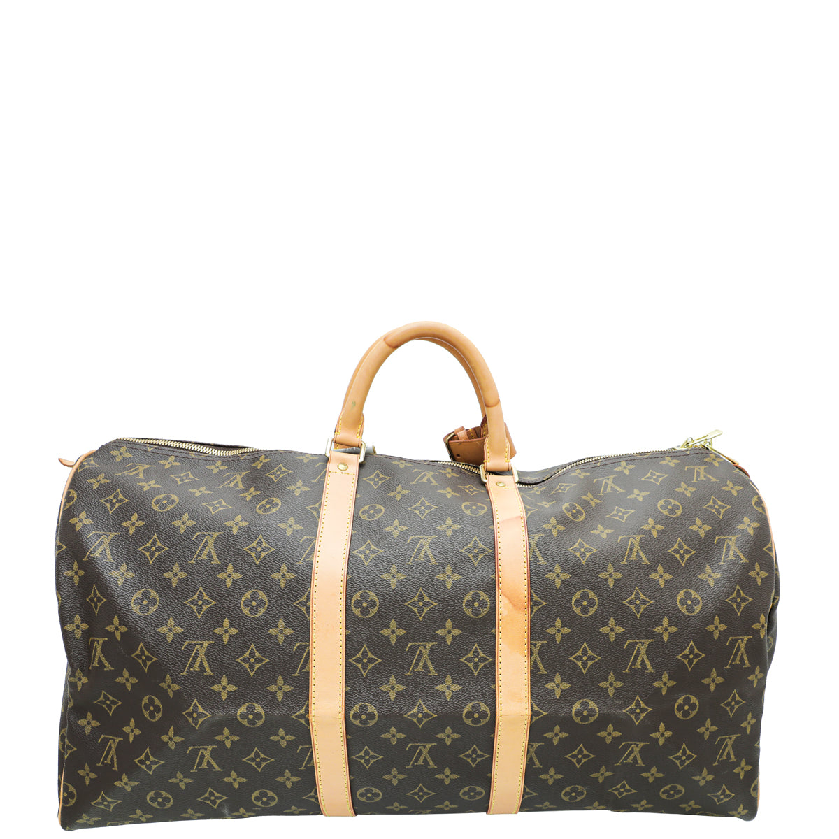 Louis Vuitton Brown Monogram Keepall 55 Bag-Louis Vuitton-THE CLOSET