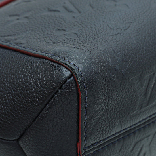 Louis Vuitton Vavin Handbag Monogram Empreinte Leather PM Blue 2317242