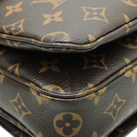 Louis Vuitton Brown Monogram Pochette Metis Bag