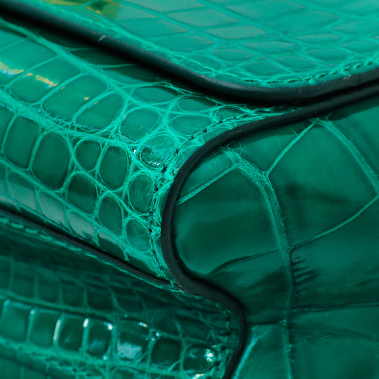 Louis Vuitton Emerald Green Alligator Mississippiensis Twist PM