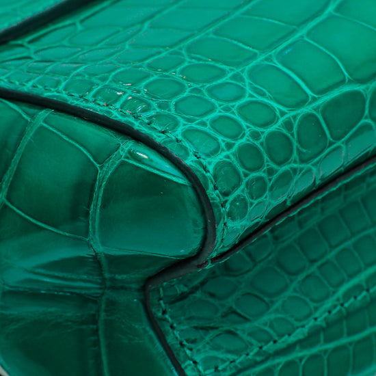Louis Vuitton Emerald Green Alligator Mississippiensis Twist PM
