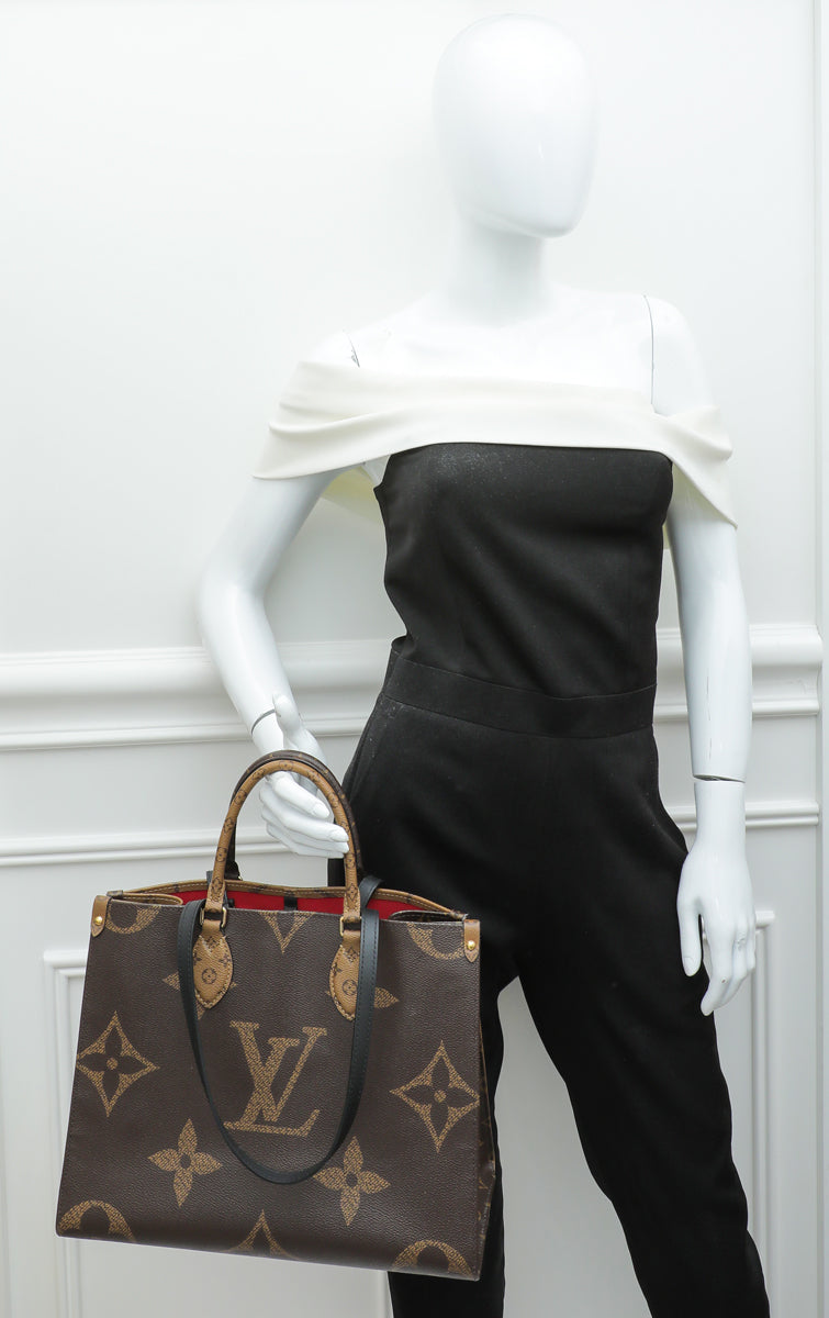 Louis Vuitton Monogram Reverse Giant Onthego MM Bag – The Closet