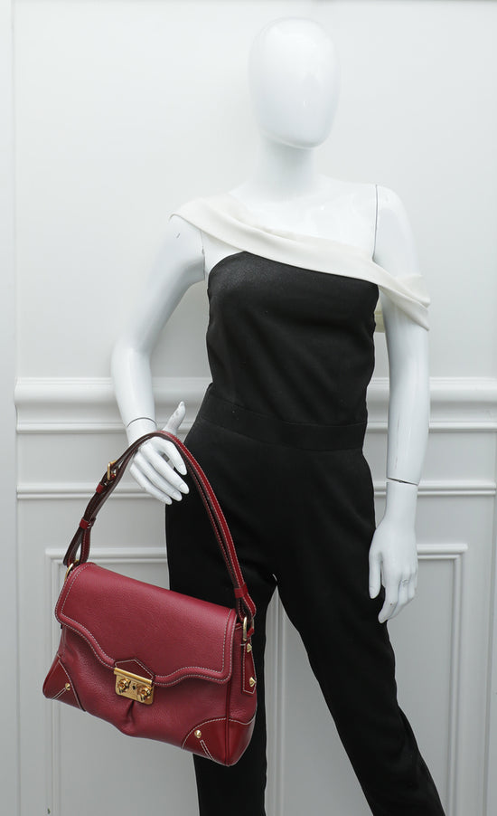 Louis Vuitton Red Suhali L'Absolu De Voyage Bag