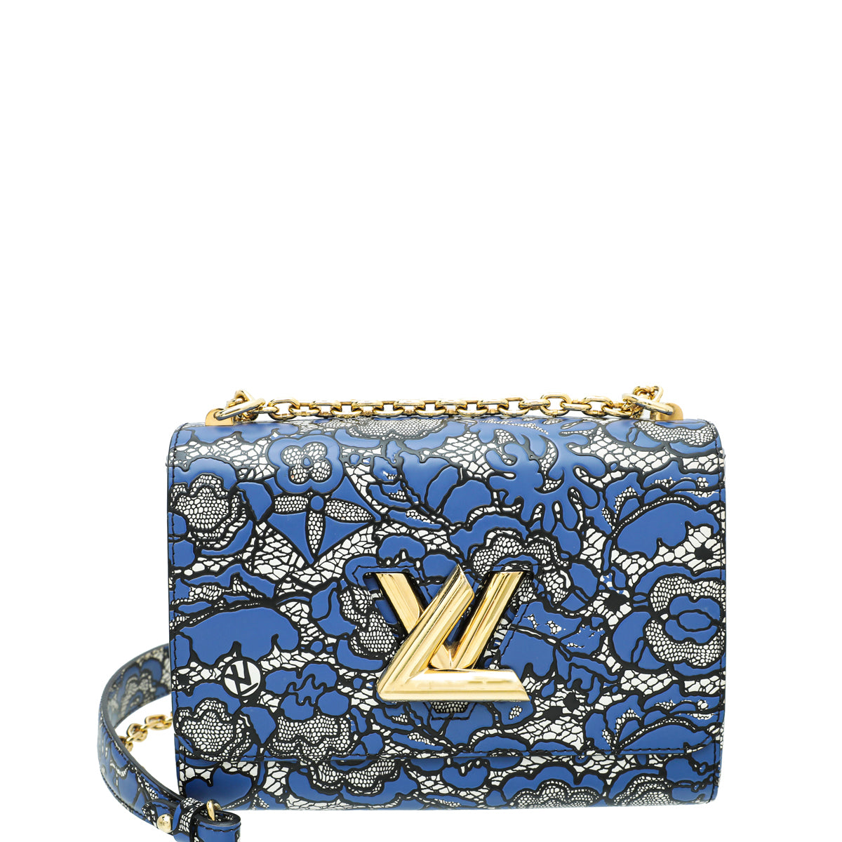Louis Vuitton Tricolor Lace Print Twist MM Bag-Louis Vuitton-THE CLOSET