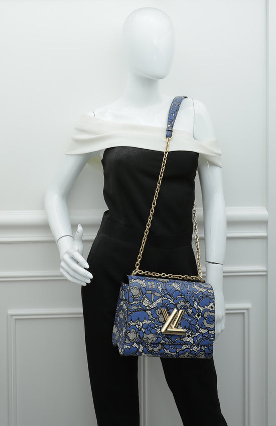 Louis Vuitton Tricolor Lace Print Twist MM Bag – The Closet