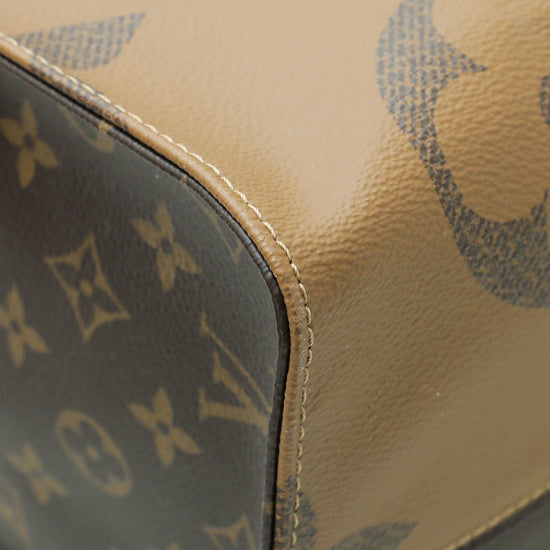 Louis Vuitton Brown Monogram Reverse Onthego GM Bag – The Closet