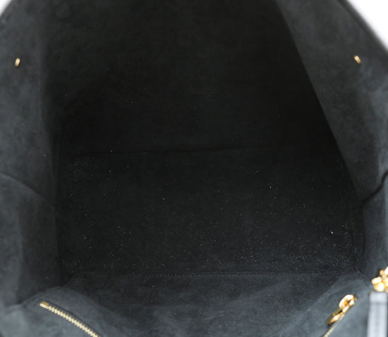 Louis Vuitton Black Monogram Empreinte Neverfull MM Bag