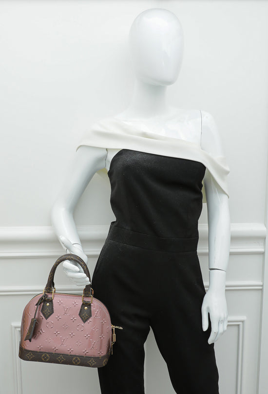 Final S - LOUIS VUITTON Alma BB Patent Leather Shoulder Bag Rose