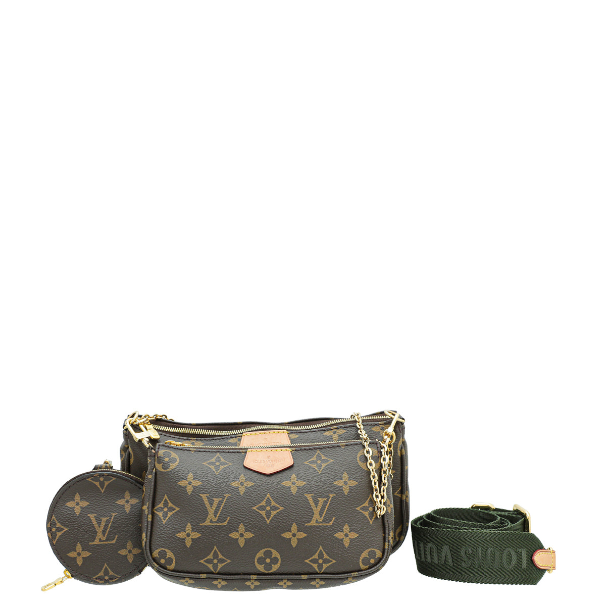 Louis Vuitton Khaki Monogram Multi Pochette Accessories Bag-Louis Vuitton-THE CLOSET