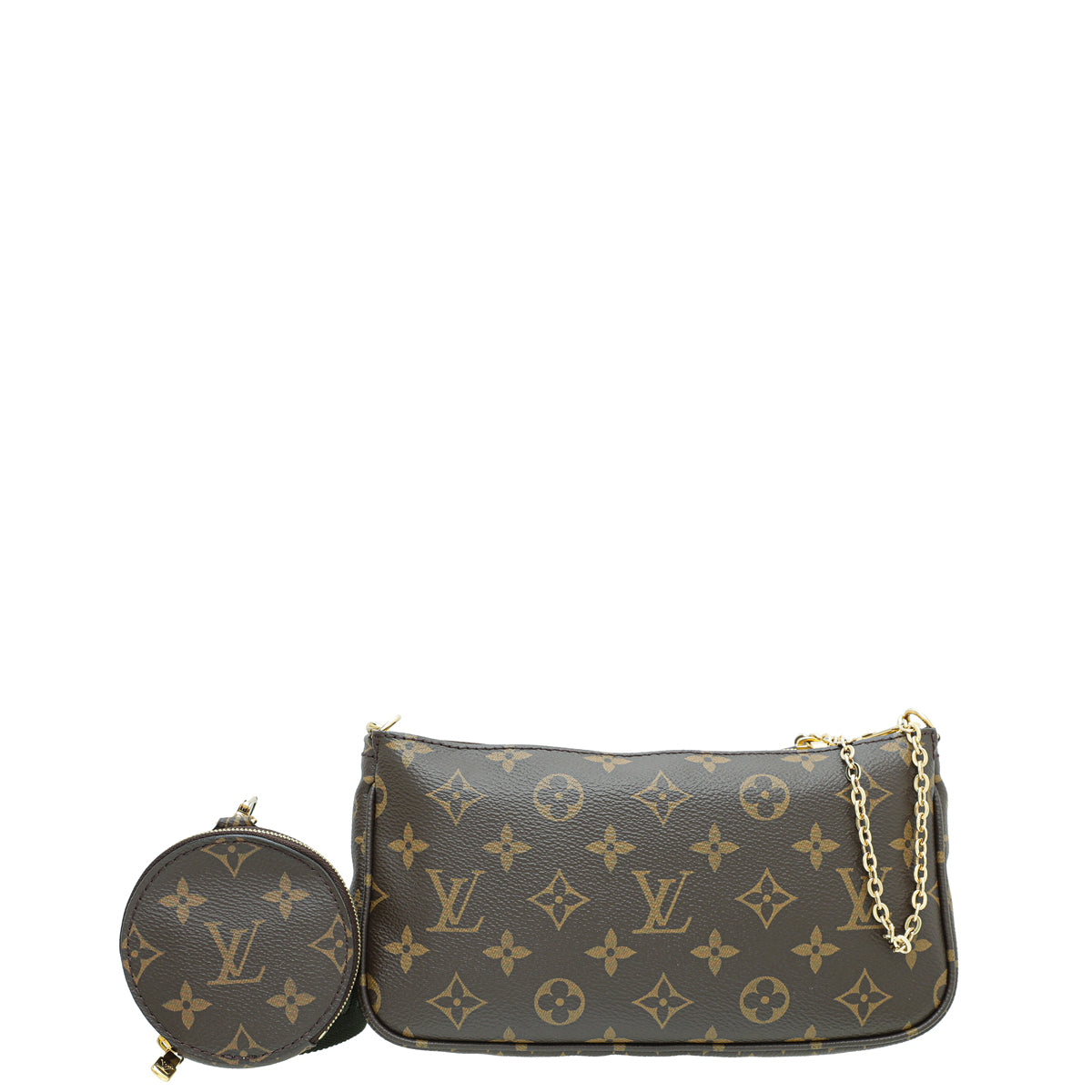 Louis Vuitton Khaki Monogram Multi Pochette Accessories Bag-Louis Vuitton-THE CLOSET