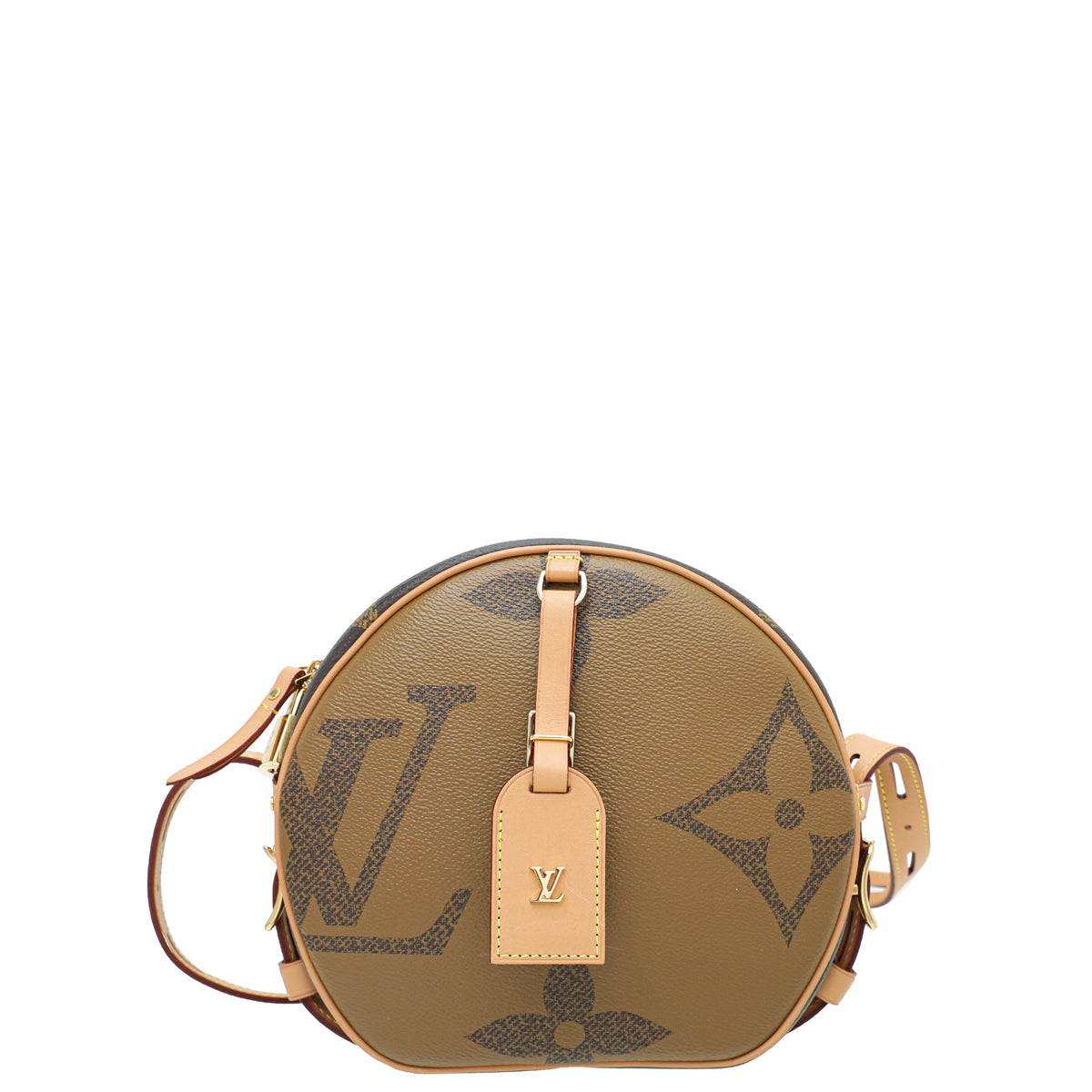 LOUIS VUITTON Monogram Reverse Boite Chapeau Shoulder Bag Brown