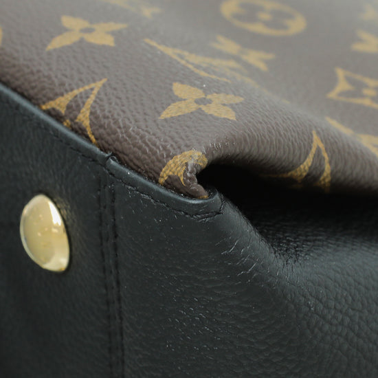 Louis Vuitton Surene BB Shoulder Bag Monogram Brown Black Noir Leather