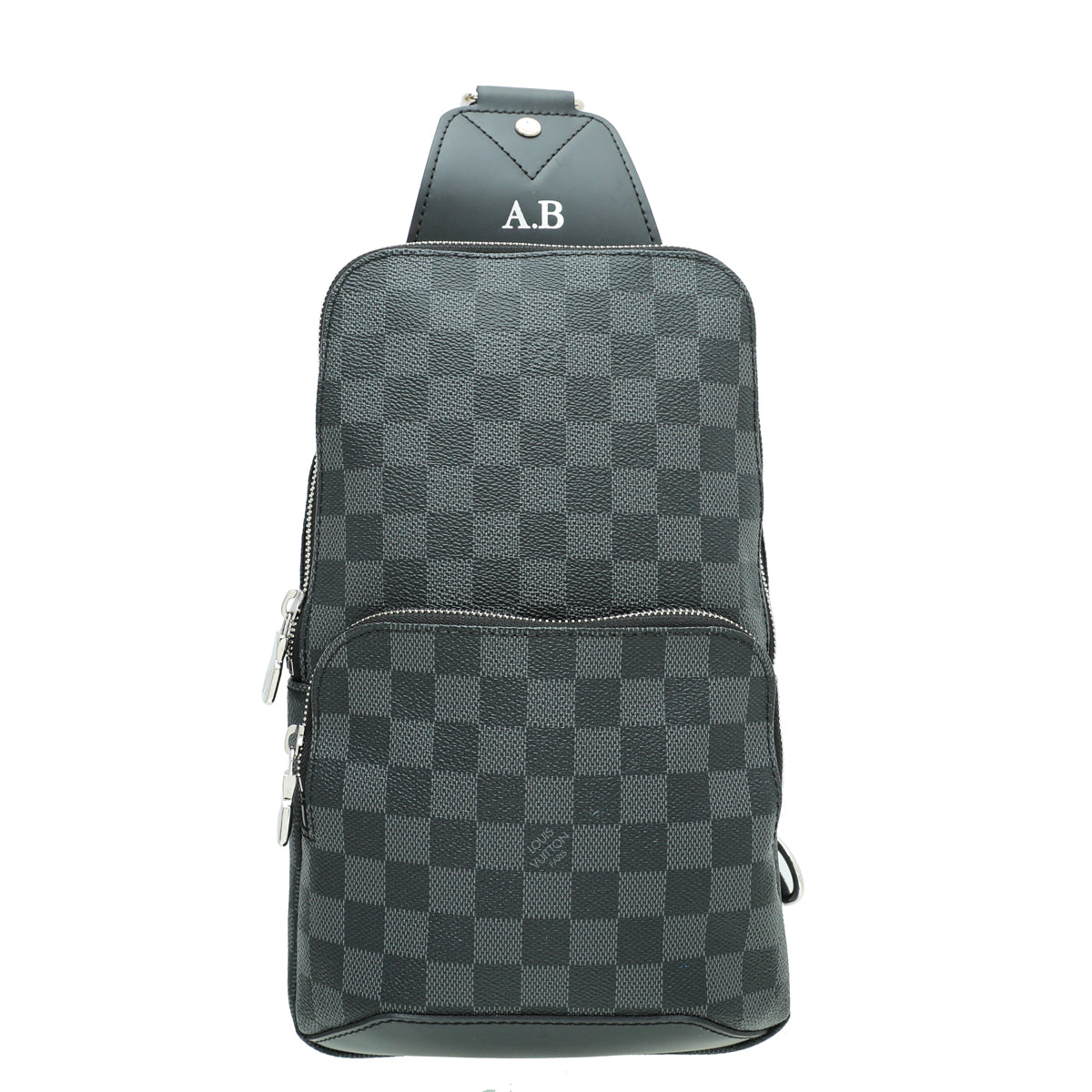 Louis Vuitton Graphite Ebene Avenue Sling Bag W /A.B Initials-Louis Vuitton-THE CLOSET