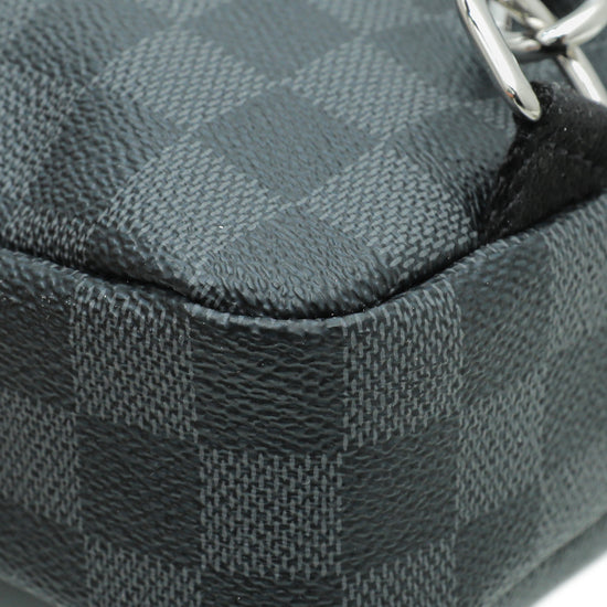 Louis+Vuitton+Avenue+Damier+Graphite+Sling+Bag+Black+Canvas for sale online