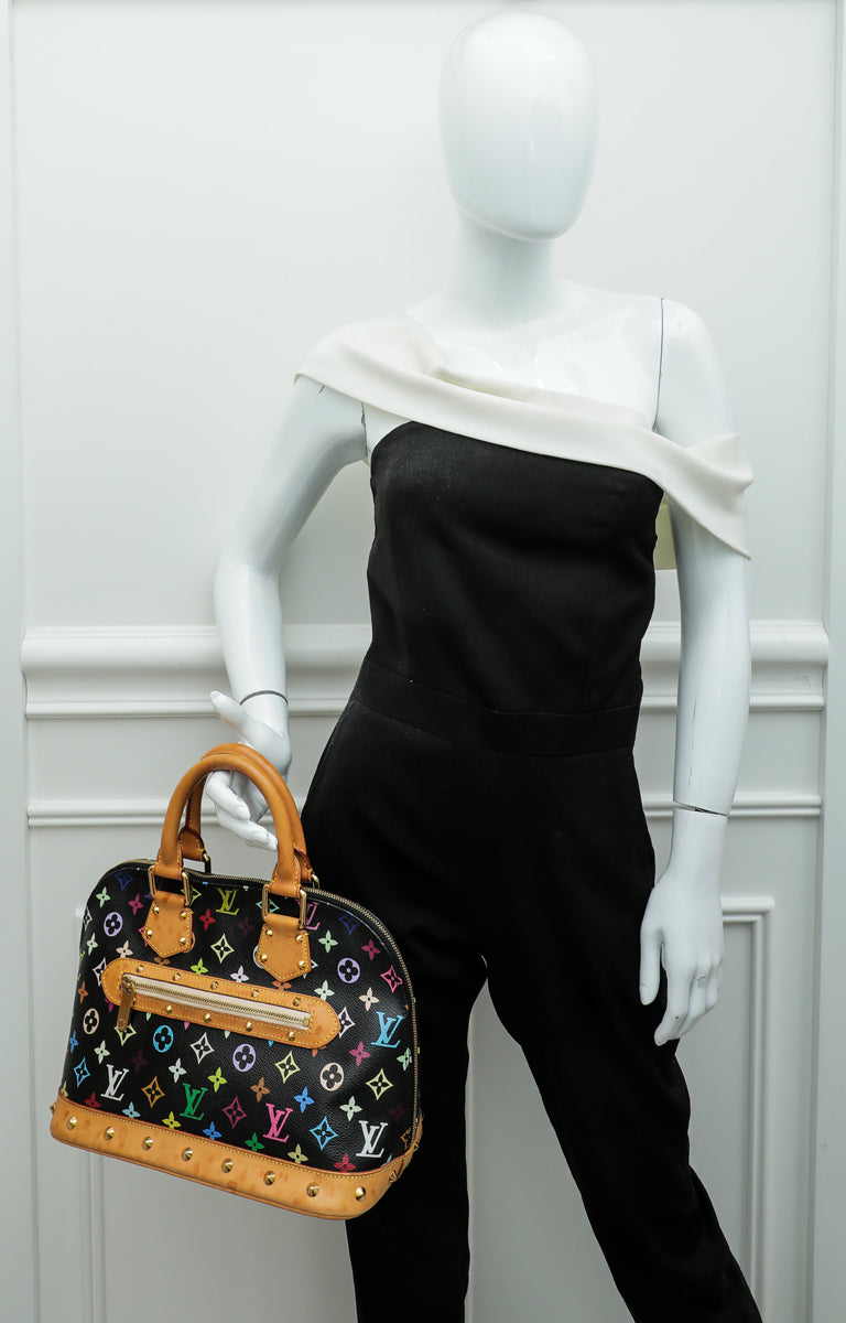 Louis Vuitton Multicolor Alma Black - For Sale on 1stDibs