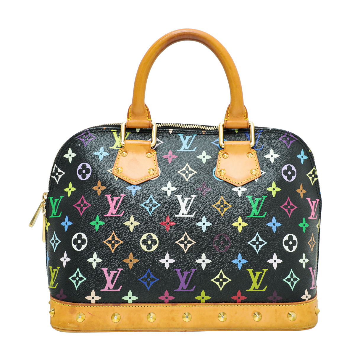 Louis Vuitton Black Monogram Multicolor Alma Bag-Louis Vuitton-THE CLOSET