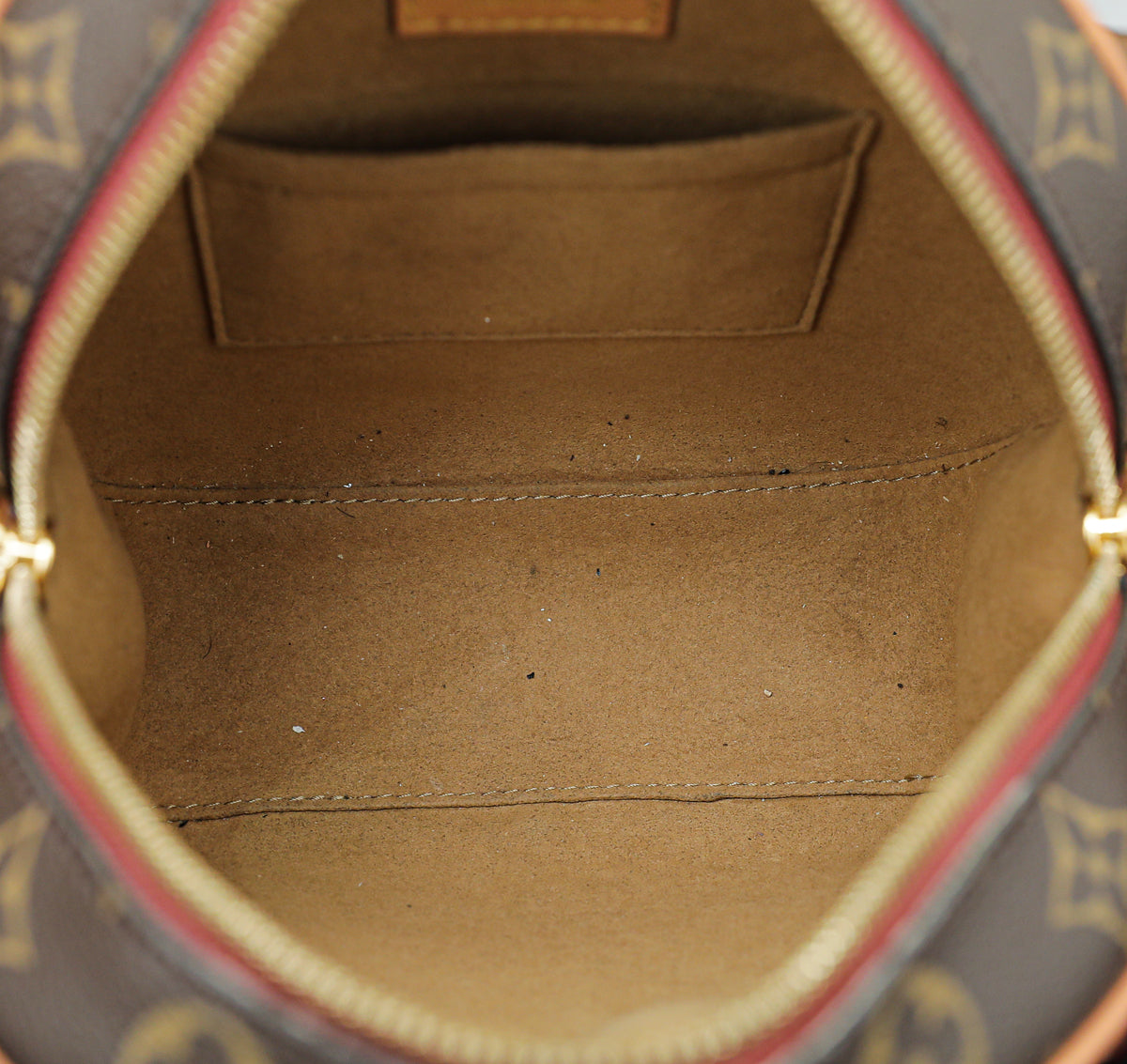 Boîte chapeau souple cloth handbag Louis Vuitton Brown in Cloth - 11517206